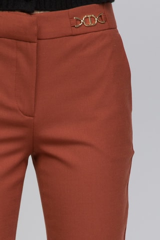 Pantalón de lana - Twinset - Negro y marrón