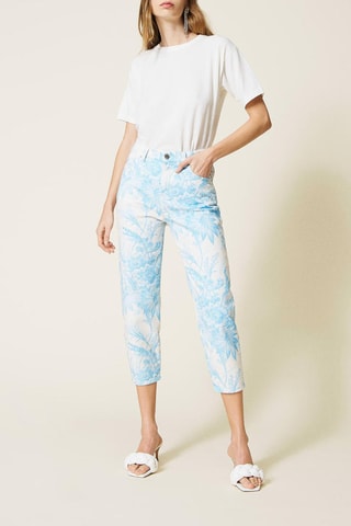 Pantalón pirata - Twinset - Azul