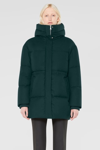 Parka con capucha - ADD - Verde