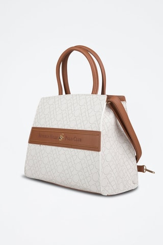Bolso - Beige, marrón y dorado
