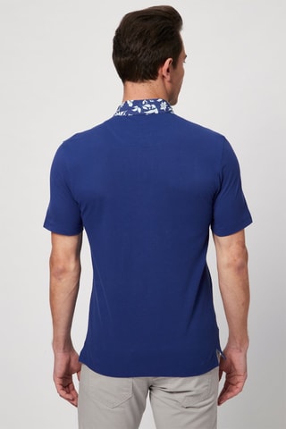Polo - Blanco y azul
