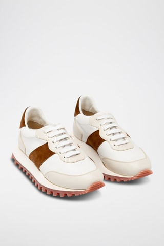 Zapatillas de piel - Blanco