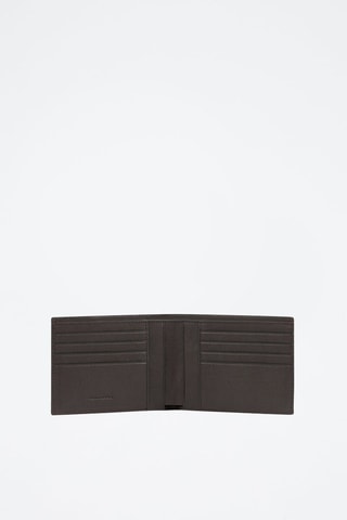 Cartera de piel - Piquadro - Gris