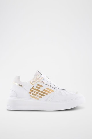 Zapatillas de piel - Emporio Armani - Blanco