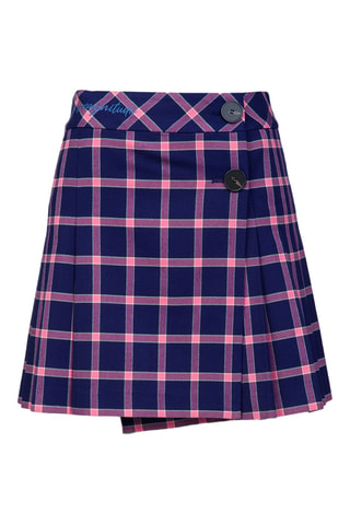 Falda cruzada de talle alto - Twinset - Azul