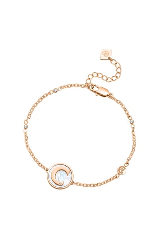 Bracciale Circulo - Placcato oro rosa e madreperla