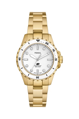 Orologio al quarzo in acciaio - Dorato e argentato