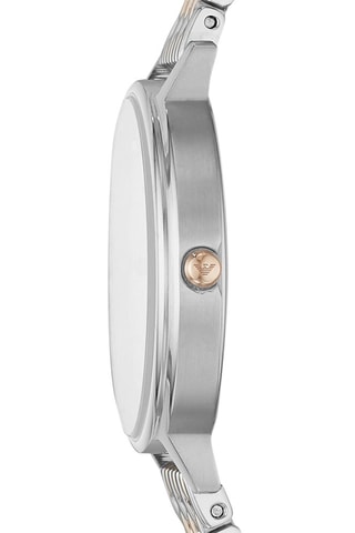 Orologio al quarzo in acciaio - Dorato e argentato