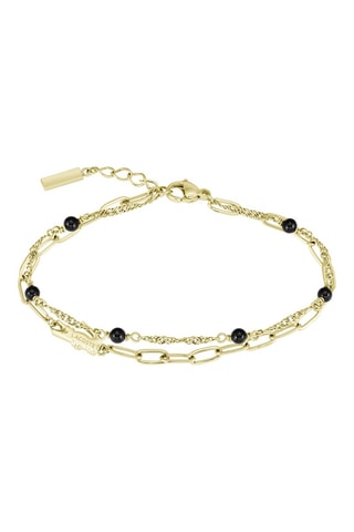 Bracciale - Placcato oro giallo e pietre naturali