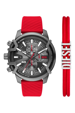 Cofanetto orologio al quarzo in silicone e bracciale