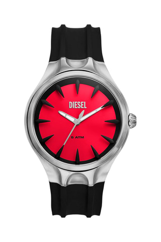 Orologio al quarzo in silicone - Nero e argentato