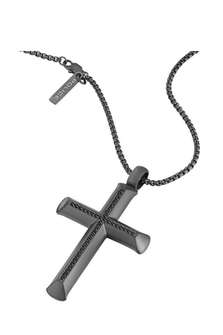 Collana - Argentato e nero