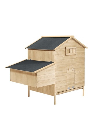 Gallinero de madera con ponedero integrado - De 6 a 10 gallinas