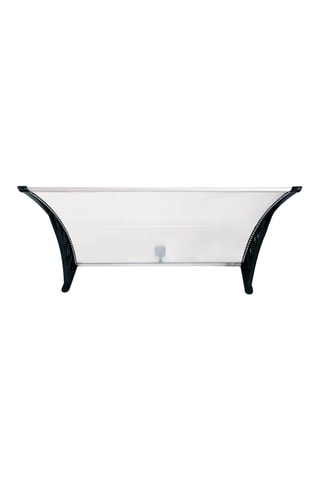 Marquesina de puerta transparente LED - 80 x 150 cm