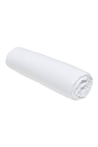 Lenzuolo sotto in cotone bio Organic - Gesso - Angolo 30 cm