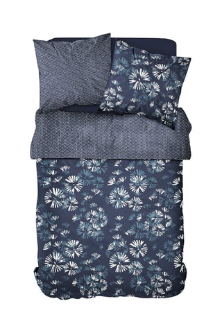 Parure copripiumino in cotone - 57 fili/cm² Sunshine 6.19 - Blu