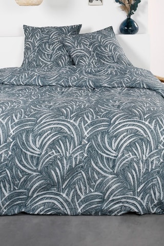 Parure copripiumino in cotone 57 fili/cm² Sunshine - Antracite e grigio