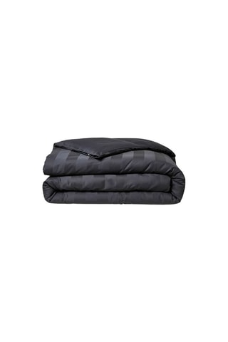Parure copripiumino in raso di cotone 98 fili/cm² Prestige - Grigio scuro