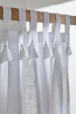 Tenda voile - Bianco - 140 x 140 cm