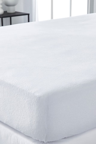 Coprimaterasso in cotone TODAY Essentiel - 145 fili/cm² - Bianco