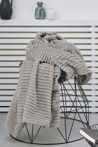 Plaid XL Essential Ribbed - Dune - 150 x 200 cm