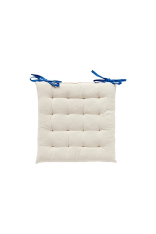 Cuscino - Beige e blu - 40 x 40 cm