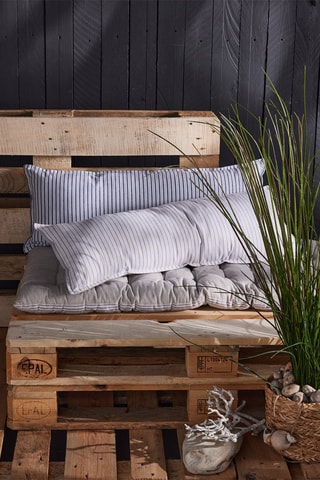 Cuscino - Beige e bianco - 35 x 90 cm