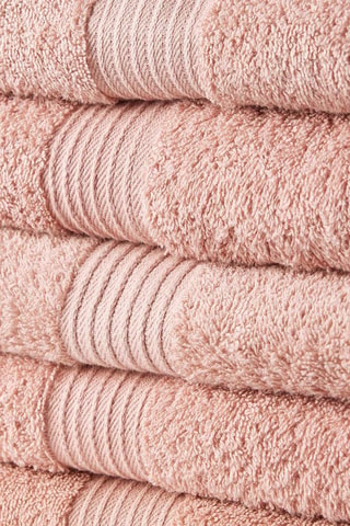 5 teli doccia Essential - Rosa - 70 x 130 cm