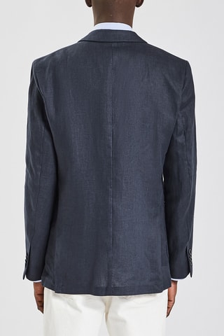 Veste en lin - Bleu