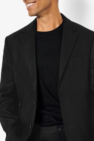Veste de costume en lin - Noir