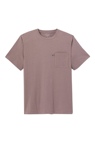 T-shirt regular en coton biologique - Vieux rose