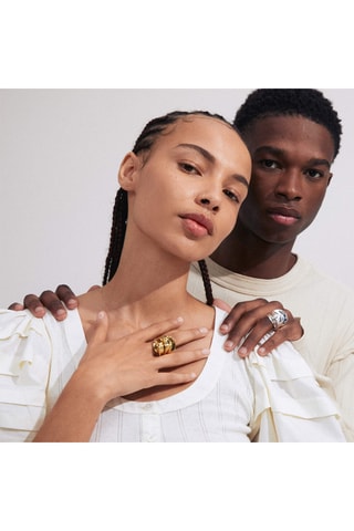 Anel Stay - Banhado a ouro amarelo