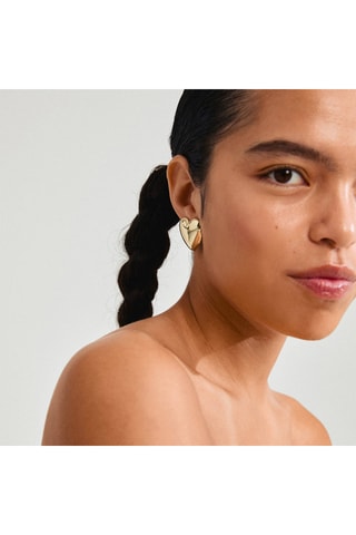 Brincos Annemette - Banhado a ouro amarelo