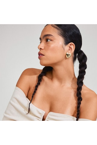 Brincos Annemette - Banhado a ouro amarelo