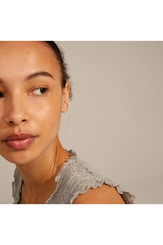 Earcuffs Alanna - Banhado prata