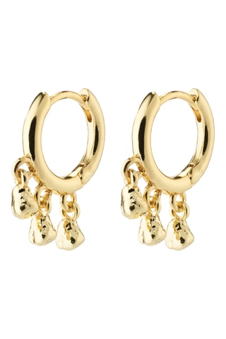 Argolas Hallie - Banhado a ouro amarelo