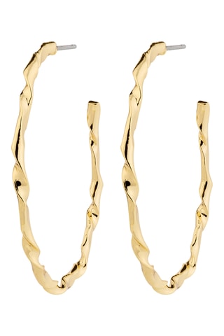 Argolas Wyatt - Banhado a ouro amarelo