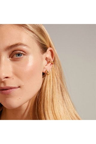 Earcuff e brincos Desirée - Banhado a ouro amarelo