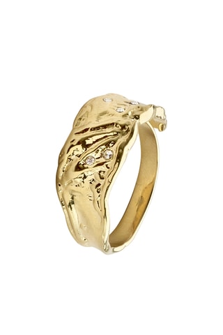 Anel Sol - Banhado a ouro amarelo