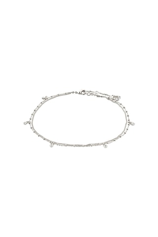 Pulseira de pé Veronica - Banhado prata