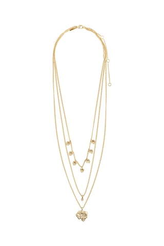Colar várias fileiras Tabitha - Banhado a ouro amarelo