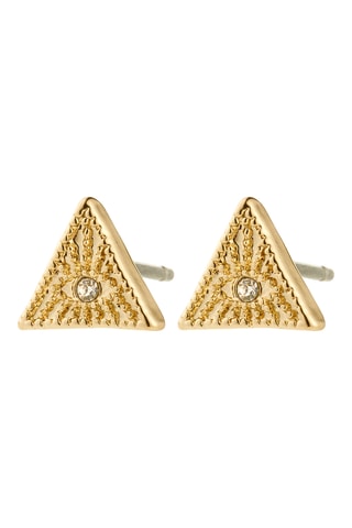 Brincos Chips - Banhado a ouro amarelo