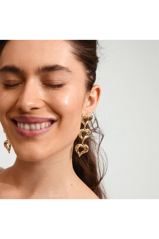 Brincos Tide - Banhado a ouro amarelo