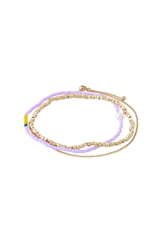 3 pulseiras Energetic - Banhado ouro amarelo e pérola de cultura de água doce