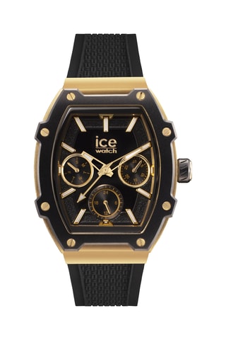 Orologio al quarzo in silicone ICE Boliday - Nero e dorato