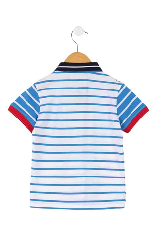 Polo Ciraye - Blanco, rojo y azul