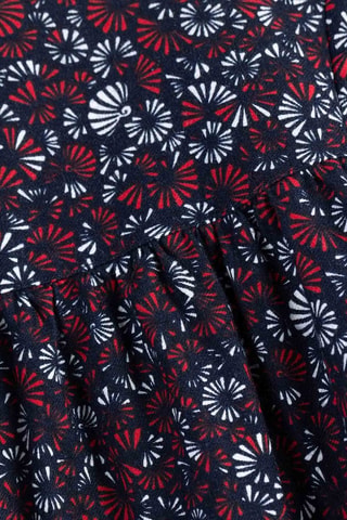 Blusa - Blanco, rojo y azul