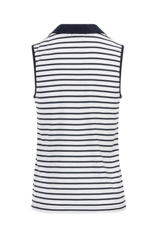 Top - Blanco y azul