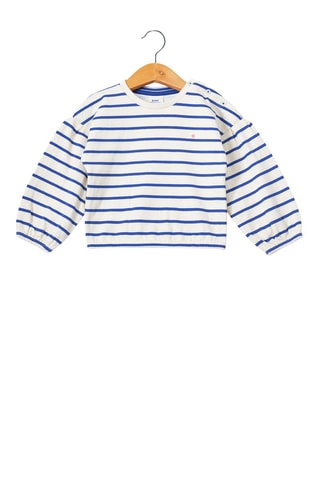 Sudadera - Blanco y azul