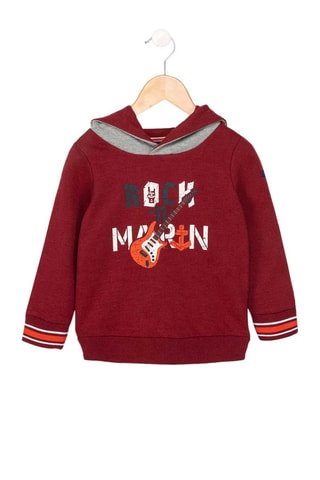 Sudadera con capucha - Rojo
